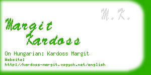 margit kardoss business card